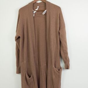 The Group Babaton Open Front Cardigan Chocolate Brown Size XS/S